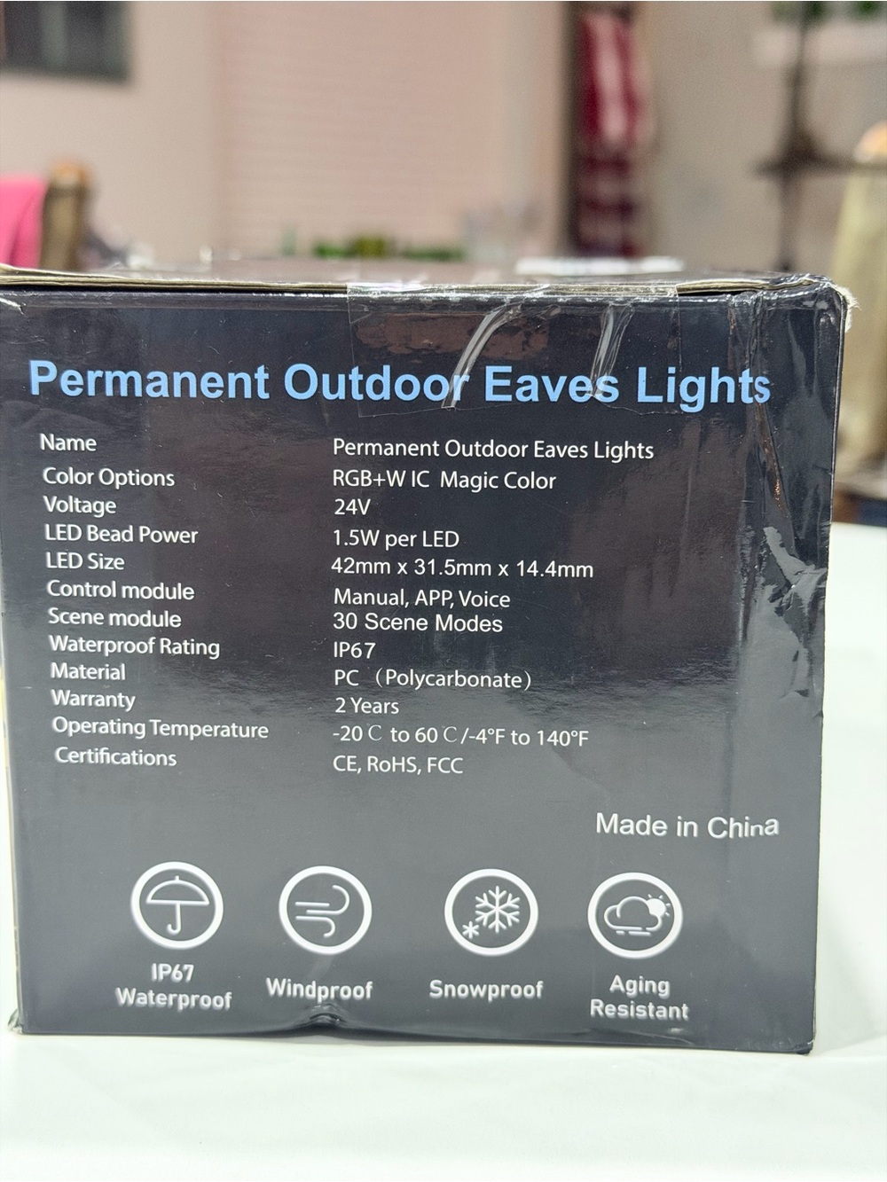 Permanent Outdoor Eaves Lights